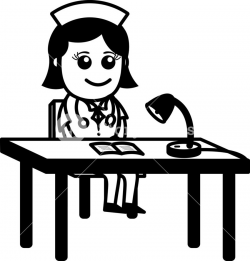Download nurse receptionist cartoon clipart Receptionist ...
