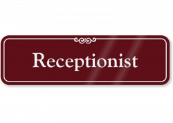 receptionist signs - Romeo.landinez.co