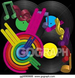 Vector Clipart - Retro party background. Vector Illustration ...