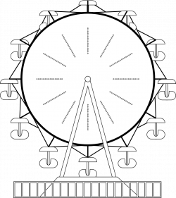 clipartist.net » Clip Art » ferris wheel SVG