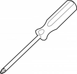 Clipart - A screwdriver