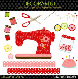 Sewing clipart, sewing machine clipart,craft clipart ...