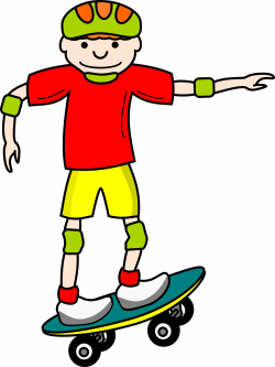 Clipart - SkateBoardBoy