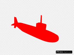Red Submarine Clip art, Icon and SVG - SVG Clipart