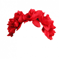 Transparent flower crown red - crazywidow.info