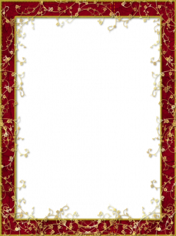 red frames png | Red_Transparent_PNG_Frame_with_Gold_Flowers.png?m ...