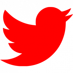 Red twitter icon - Free red social icons