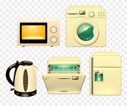 Refrigerator Washing Machine Household Clipart (#2298842 ...