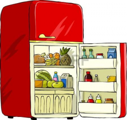 fridge Red clipart refrigerator pencil and in color red jpg ...