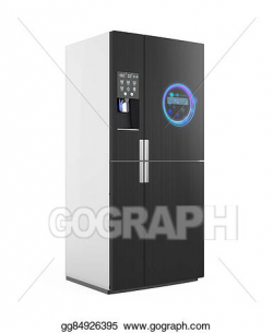 Stock Illustration - Smart refrigerator. Clipart gg84926395 ...