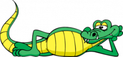 Alligator Relaxing Clip Art at Clker.com - vector clip art online ...