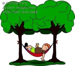 Relaxing In Hammock Clipart | Printable and Formats