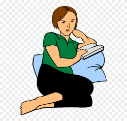 Relax Clipart Relaxed Person - Adult Reading Clipart, HD Png ...