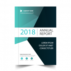 Blue annual report brochure brochure design vector Template for Free ...