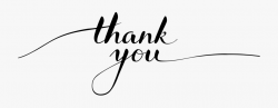 Thank You Png Script - Script Thank You Calligraphy #100264 ...