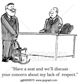 Stock Illustration - Let's discuss my lack of respect ...