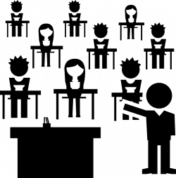 Classroom With Students Group And The Teacher Svg Png Icon Free ...