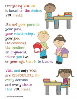 Responsibility Poster | Quotes | Classroom freebies ...