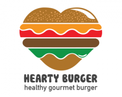 Hearty Burger Logo design - For Healthy and Gourmet Burger ...