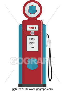 Vector Art - Retro gas pump. EPS clipart gg63747618 - GoGraph