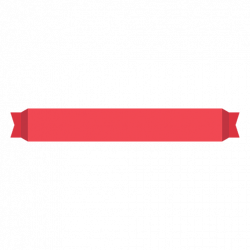 Origami ribbon red label - Transparent PNG & SVG vector