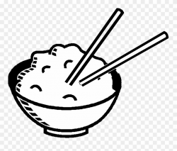 Rice Clipart Black And White - Rice Bowl Clip Art - Png ...