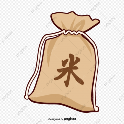 Cartoon Rice Bag, Element, Cartoon, Scenes PNG Transparent ...
