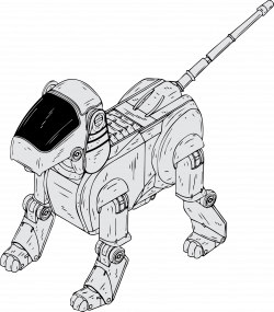 Clipart - robot dog