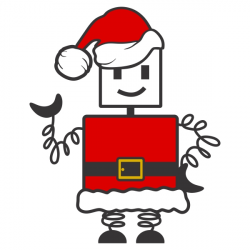 Robot Christmas Cuttable Designs