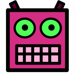 Robot face clipart
