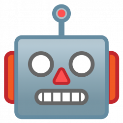 Robot face Icon | Noto Emoji Smileys Iconset | Google