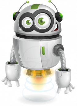 This Stock Vector Robot Cartoon Character comes in complete set of ...