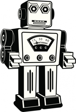 Retro robot clipart - Clip Art Library