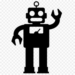 White Background clipart - Robot, Silhouette, Line ...
