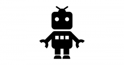 Baby Robot Toy Silhouette by australianmate