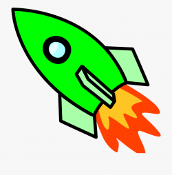 Green Left-facing Rocket Ship - Rocket Clip Art, Cliparts ...