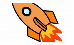 Spaceship Clipart Orange Rocket - Rocket Clip Art ...