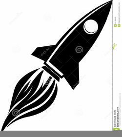Rocket Ship Clipart Black And White | Free Images at Clker ...