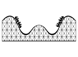 Roller Coaster Large Wall Decal | Pinterest | Coasters, Clip art and ...