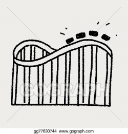 EPS Illustration - Roller coaster doodle. Vector Clipart gg77630744 ...