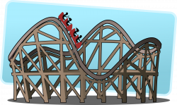 61+ Rollercoaster Clipart | ClipartLook