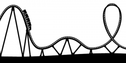 Roller Coaster Clipart Black And White | Free download best ...