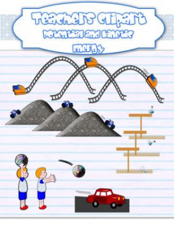 Potential and kinetic energy clipart {Science clip art ...