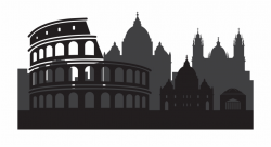 Italian Clipart Flag Rome - Rome Clipart Black And White ...