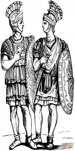Roman Soldiers coloring page | Free Printable Coloring Pages