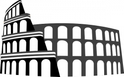 Colosseum Rome Simplified Clip Art at Clker.com - vector ...