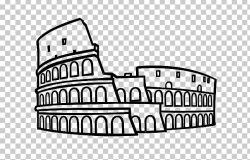 Colosseum Drawing Painting Roman Art Ancient Rome PNG ...
