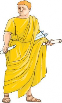 Roman clothing - outfit actually commonly worn by scribes or ...