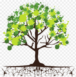 roots clipart tree icon - tree with roots and leaves PNG ...