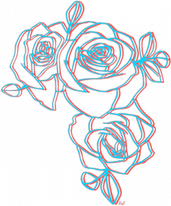 aesthetic flowers rosas neon - Sticker by The Wolf